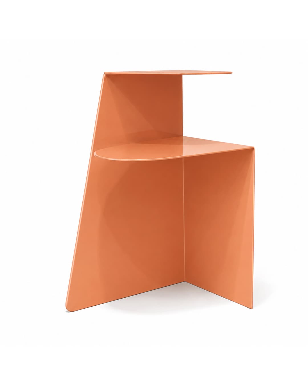 Sculptural Wave-Design Iron Coffee Table, 50x40cm alternate view