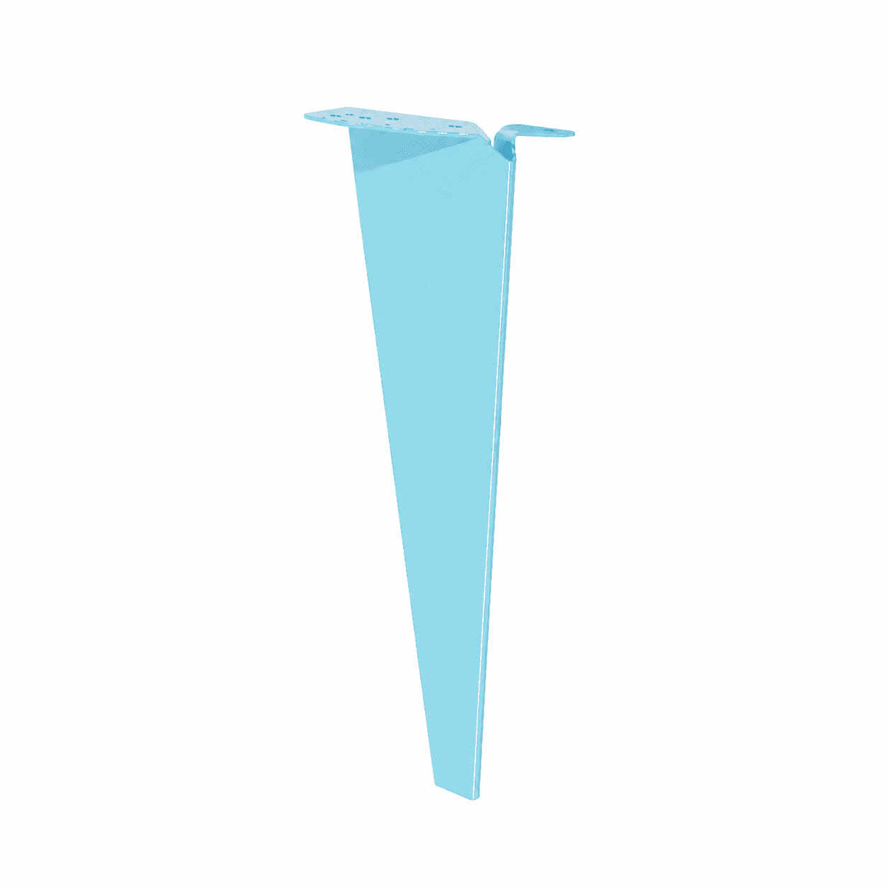 Iron Table Legs, 50cm, Multiple Colors - Customizable Base - Baby Blue
