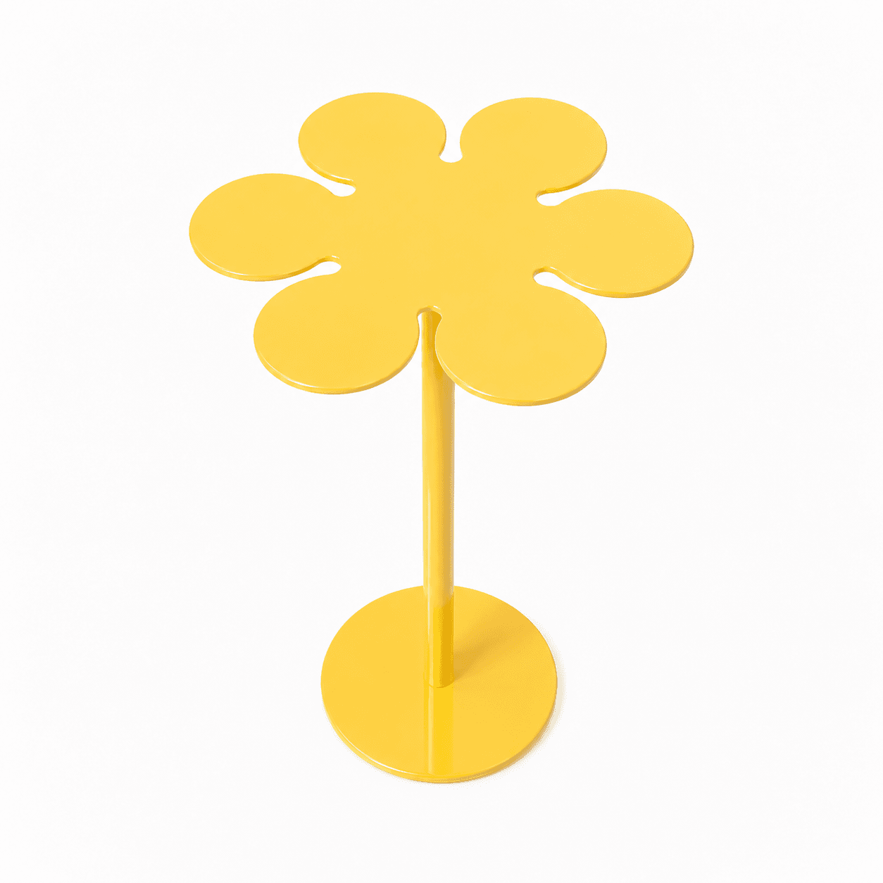 Nesting Coffee Table Set, Iron, 40cm Diameter (3 Heights) - Yellow