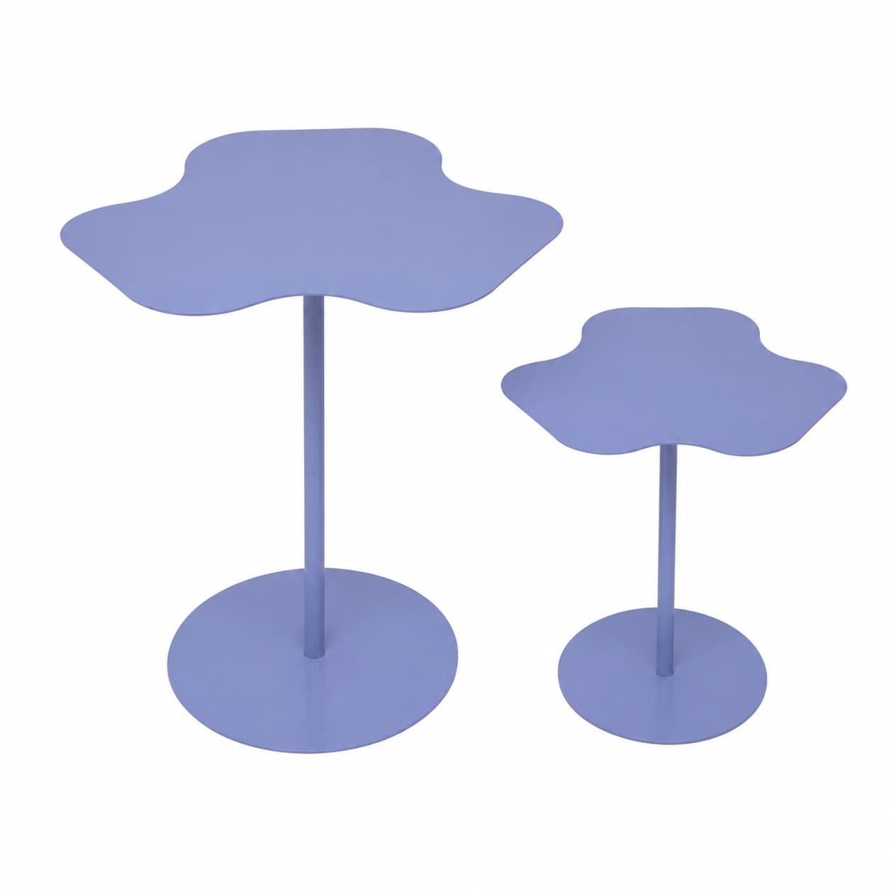 Round Iron Coffee Table, 50cm Diameter, Two Heights alternate view