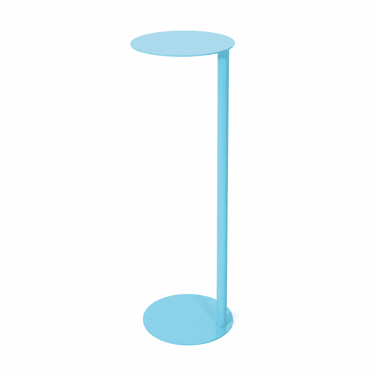 Nesting Side Table Set, Iron, 25cm Diameter - Baby Blue