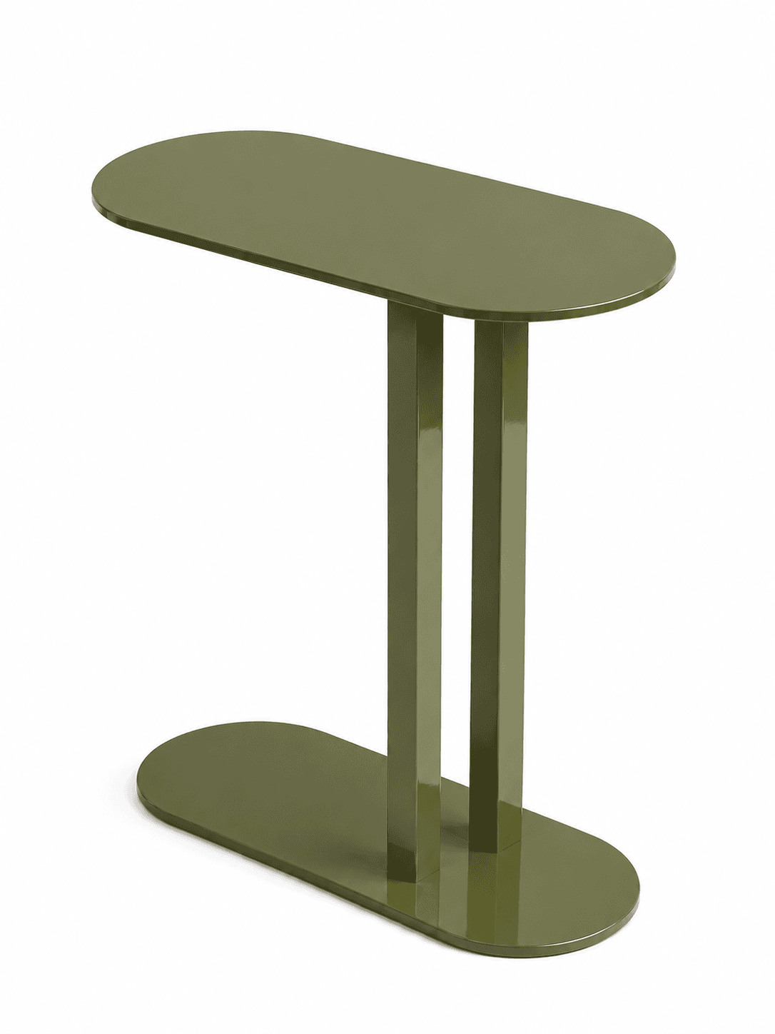 Rectangular Iron Side Table, 73cm Height alternate view